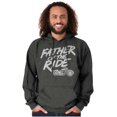 thumbnail image 3 of Biker Dad Father Of Ride Motorcycle Hoodie Hooded Sweatshirt Men Brisco Brands 3X, 3 of 6