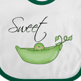 thumbnail image 4 of Inktastic Sweet Pea Girls Baby Bib, 4 of 4