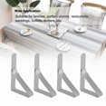 thumbnail image 4 of Cergrey Clips de Nappe Coupe-Vent, 4pcs Coupe-Vent en Acier Inoxydable Nappe Clips Pinces de Couverture de Table, Clips de Nappe en Acier Inoxydable, 4 of 8
