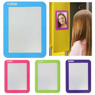 Tinker Portable Round Handle Small Mirror for Makeup and Go Out Small Mirror, Size: 10, White