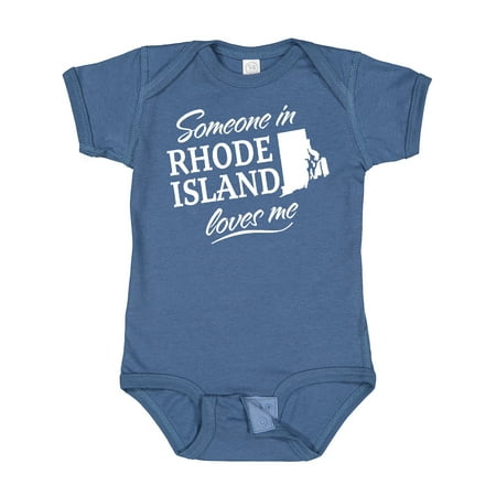 

Inktastic Someone in Rhode Island Loves Me Gift Baby Boy or Baby Girl Bodysuit