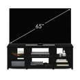 thumbnail image 5 of Furinno Montale TV Stand with Shelves for TV up to 65 Inch, Black Oak, 5 of 5