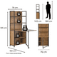 thumbnail image 5 of Escritorio Multiusos FRATELLO MUEBLES con Rack Retractil y Estantes Color Nogal, 5 of 8