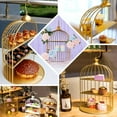 thumbnail image 5 of Efavormart 22" 3-Tier Gold Metal Bird Cage Cupcake Cake Stand, Dessert Display Stand Glossy Metallic Finish for Dessert Cupcake Pastry Candy Display Plate Event, Birthday Party, 5 of 11