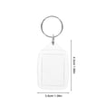 thumbnail image 2 of WHAMVOX 10Pcs Mini Photo Frame Keychain Diy Capable Abs Transparent Memory Display Graduation, 2 of 8