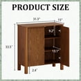 thumbnail image 2 of LKTART 31.5" Sideboard Buffet Cabinet with Storage, Modern Accent Cabinet with 2 Doors & Adjustable Shelves, Small Buffet Cabinet for Living Room, Kitchen, Hallway, 2 of 10