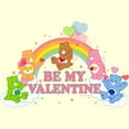 thumbnail image 2 of Men's Care Bears Valentine's Day Be My Valentine Rainbow  Graphic Tee Beige X Large, 2 of 4