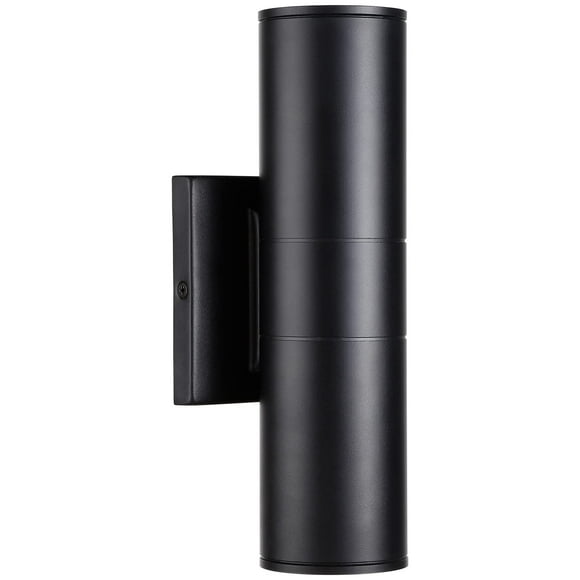 LEONLITE Applique Murale Cylindrique Intégrée LED Extérieure, 100V-277V Aluminium Étanche Haut de Gamme en 2 Lumières, ETL-liste 20W 1400lm, Luminaires de Porte d'Entrée Extérieure