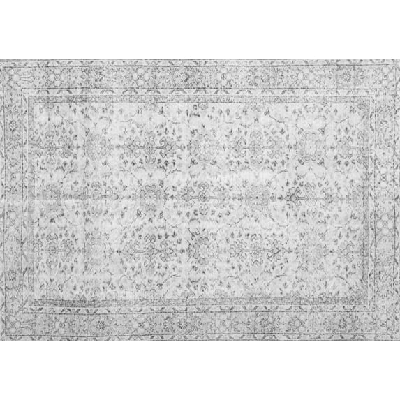 Ahgly Company Indoor Rectangle Persian Gray Traditional Area Rugs, 8' x 12'