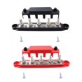 thumbnail image 3 of DYNWAVECA 2 Pieces Bus Bar Power Distribution Blocks 5 Post, 48V 300A Terminal Distribution Block for Vehicle, Marine, Boat, Trailer M8, 3 of 10