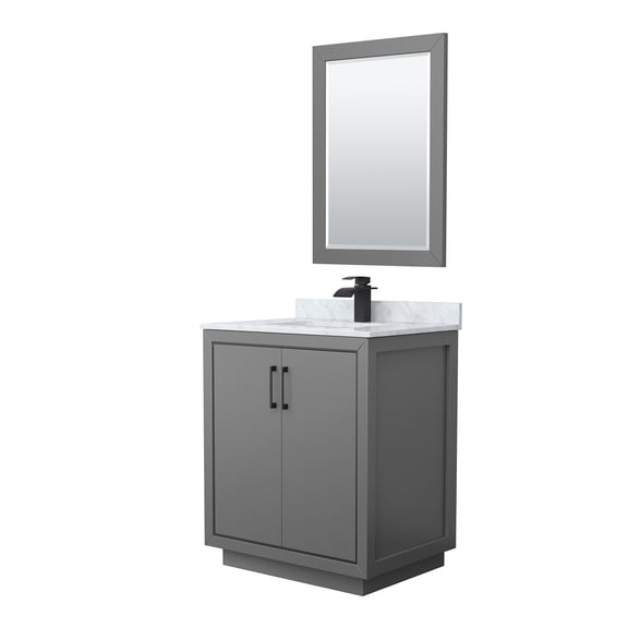 Wyndham Collection Wcf1111-30S-Nat-M24 Icon 30" Free Standing Single Basin Vanity Set -