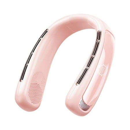 

GiliGiliso LED Digital Display USB Silicone Fan Silent Sports Portable Leaf Less Electric Fan Hanging Neck Lazy Portable Outdoor Fan Sales