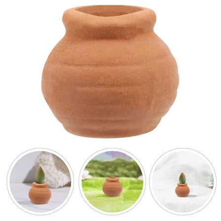 PBPBOX Clay Pot Orange 8Pcs Round