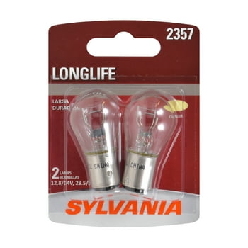 Sylvania 2357 Long Life Automotive Mini Bulb, Pack of 2.