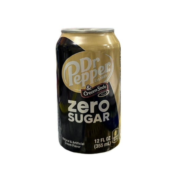 Dr. Pepper & Cream Soda Zero Sugar 12OZ