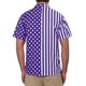 thumbnail image 3 of Camisa de hombre INSPIRE CHIC de verano a rayas con lunares, de manga corta, con botones y patchwork, color morado, 3 of 4