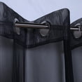 thumbnail image 3 of Outdoor Decor No Se'em Grommet Curtain Panel Window Dressing 50 x 84 in Black, 3 of 5