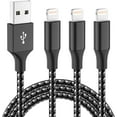 thumbnail image 1 of iPhone Charger 3pack 10FT Apple MFi Certified Long Lightning Cable Fast Charging High Speed Data Sync USB Cable Compatible iPhone 14 13/12/11 Pro Max/XS MAX/XR/XS/X/8/7/Plus/6S, 1 of 4