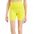 thumbnail image 2 of ID Ideology Womens Compression 7 Bike Shorts Bold Lemon XL, 2 of 3