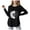 Black, variant on WUANDIXFA Toddler Girl Long Sleeve T Shirts Girls Long Sleeve Tees Girls' Soft T Shirts Kids Basic Crewneck T Shirts Top for Teen Youth Girls Back to School Clothes Mint Green,13-14 Years