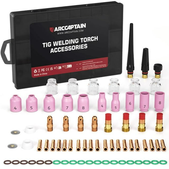 Kit de accesorios para antorchas de soldadura TIG ARCCAPTAIN 71 piezas