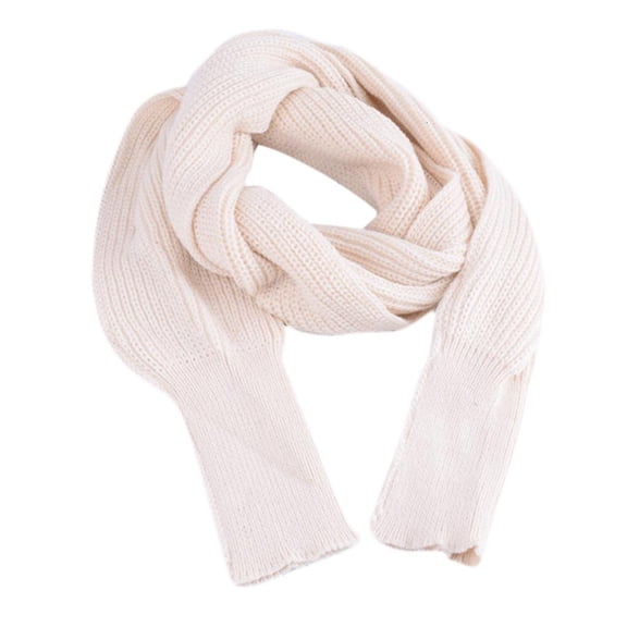 Ywmsfl Women Winter Knit Blanket Long Shawl Wrap with Sleeves Color Crochet Sweater Scarf Multi-Use Neck Warmer