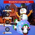 thumbnail image 3 of 6.3 FT Christmas Inflatable Snowman Outdoor Decoration with Build-in Multicolor LEDs, Snowman with 3 Penguins Blow Up Inflatables Christmas for Yard Garden Lawn Xmas Holiday Decor, 3 of 18