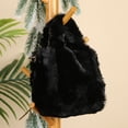 thumbnail image 3 of Bolso Hombro Felpa Otoño Invierno WDOplteas Piel Sintética Suave Negro S, 3 of 9