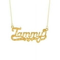 thumbnail image 2 of Personalized Name Necklace With Heart and Tail, 2 of 2