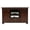 Antique Black, variant on American Heartland  Poplar Deluxe TV Stand with 2 Fixed Wood Half Shelves, Burnt Red