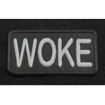 thumbnail image 2 of Black Lives Matter WOKE Embroidered Iron On Patch 3.9" X 2" BLM Racial Equality Peaceful Civil Disobediance I Can't Breathe, 2 of 2