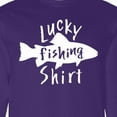 thumbnail image 4 of Inktastic Lucky Fishing Shirt Fish Long Sleeve T-Shirt, 4 of 5