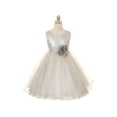 thumbnail image 2 of Kids Dream Girls Silver Platinum Tulle Party Dress with Sparkles 3T/4T, 2 of 2