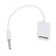 thumbnail image 2 of 2X Enchufe de Audio AUX Macho de 3.5 mm Jack Una USB 2.0 Hembra Convertidor Cable Cable Coche MP3, 2 of 5