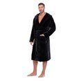 thumbnail image 5 of Plush Robes For Men, Soft Fuzzy Hooded Mens Bathrobes , Long Comfy Robe For Men, 5 of 5