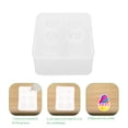 thumbnail image 3 of FENGGUIQU White Silicone Pendant Mold for DIY Elliptical Hanging Craft with Durable Reusable Material, 3 of 8