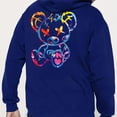 thumbnail image 1 of Sudadera con capucha con estampado de muñeca de oso de dibujos animados, sudaderas con capucha geniales para hombres, sudadera con capucha de diseño gráfico informal para hombres con bolsillo de cangu, 1 of 4
