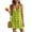 Bright green, variant on Sleeveless Women's Tank Drawstring Ribbed Summer Mini Dress Party Club Tight Dresses