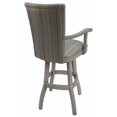 thumbnail image 4 of Home Square 26" Swivel Wood Counter Stool with Arms in Natural Fun - Set of 2, 4 of 4