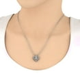 thumbnail image 3 of 1/2 Carat Diamond Heart in Heart Pendant Necklace in 14k White Gold (Silver Chain Included) (I1-I2 Clarity), 3 of 3