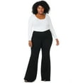 thumbnail image 6 of Sofia Jeans Women's Plus Size Melisa Curvy High-Rise Super Flare Pull-On Jeans, 6 of 7