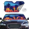 thumbnail image 2 of Daiia Beach with Palm Trees Windshield Sun Shade for Car SUV Truck (Small ), Car Sun Shade Windshield, Car Shades for Front Windows, Sunshade for Car Windshield, 2 of 7