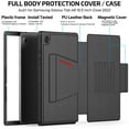 thumbnail image 4 of TECH CIRCLE Magnetic Stand Case for Samsung Galaxy Tab A8 10.5 Inch 2022 Release - Multiple Angles Shockproof Rugged Soft TPU Cover with Pencil Holder Card Slots Auto Sleep/Wake Smart Case,Black, 4 of 8