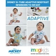 thumbnail image 2 of Disney Mickey Mouse Pluto Donald Duck Goofy Infant Baby Boys G-Tube Adaptive Bodysuit Gray 6-12 Months, 2 of 5