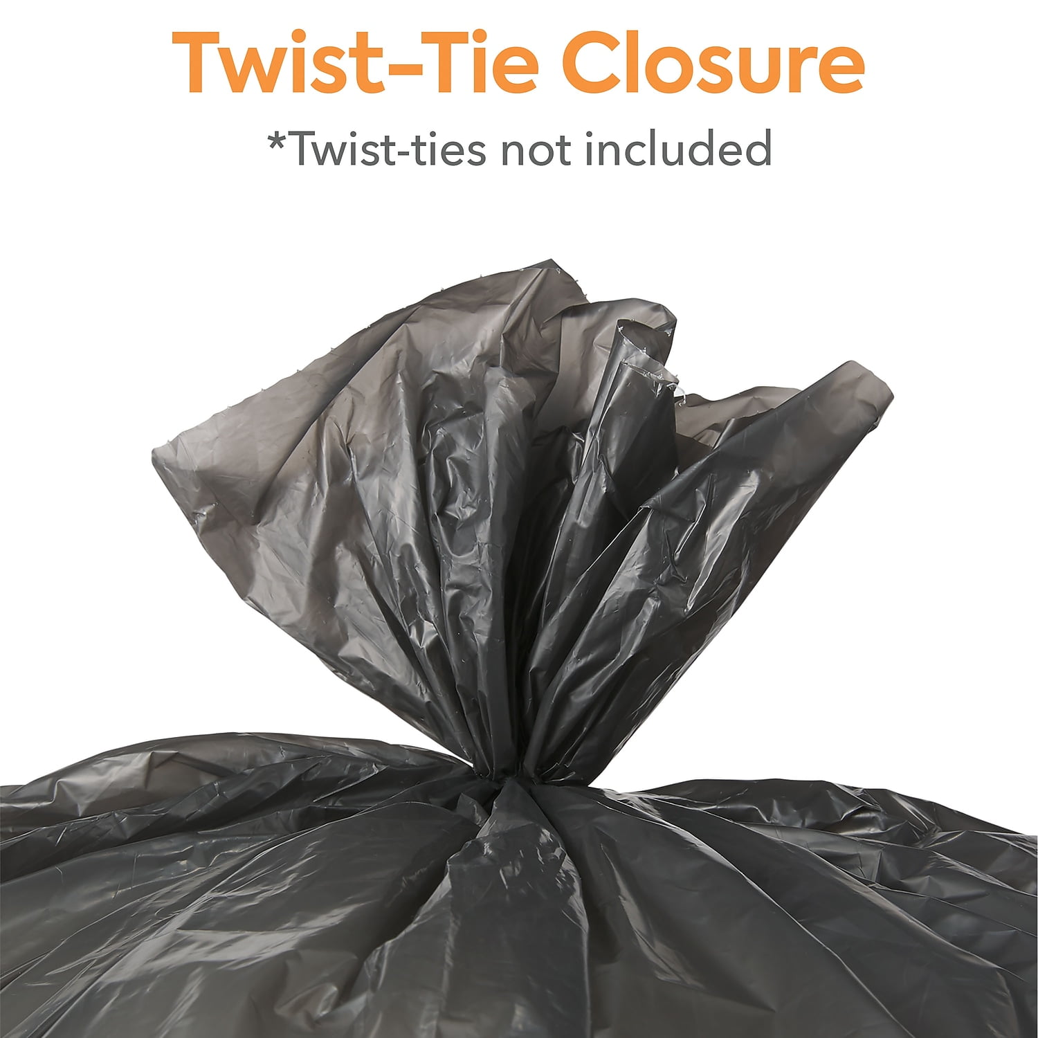 Staples Coastwide Professional 40-45 Gallon Trash Bag 40" x 48" Low Density 1.5 mil Black 50