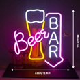 thumbnail image 3 of Panneau de Bar à Bière, Décor Panneau LED Dimmable Pratique Haute Luminosité Coloré pour Mur, 3 of 7