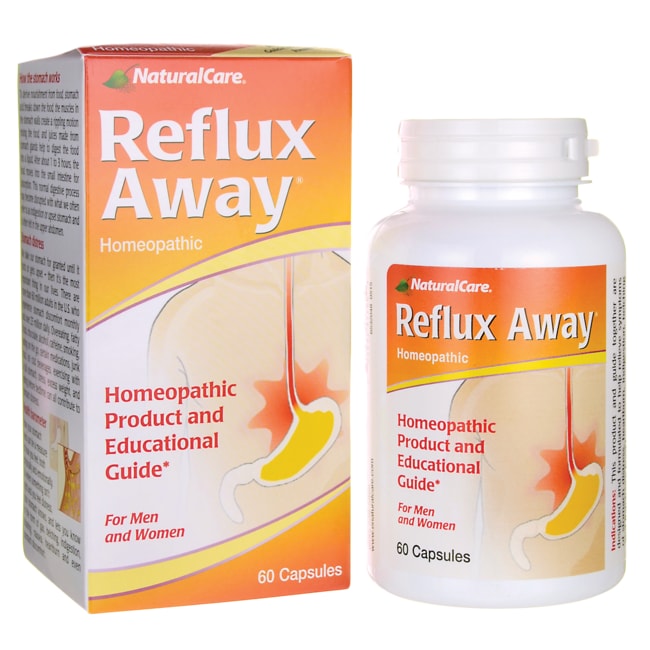 NaturalCare RefluxAway Acid Reflux Aid Homeopathic Supplement Support