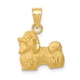 thumbnail image 1 of 14k Yellow Gold Shih Tzu Necklace Charm Pendant Animal Dog, 1 of 6