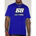 thumbnail image 1 of T Shirt Men's Racing & Number 87 Print Short Sleeve Casual Summer Crew Neck Tee, 1 of 5