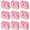 Pink/Pink Ribbon, variant on 24Pack Small Thank You Party Favor Bags Treat Boxes with Gold Bow Ribbon, White Paper Gift Bags Bulk for Wedding Baby Shower Business Supplies
